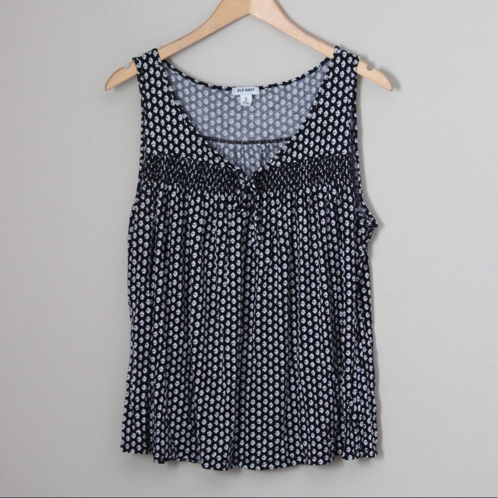 Black & White Patterned Tank
